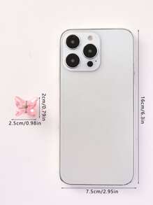 6入組小女童蝴蝶設計髮爪