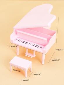 1pc Piano Design Hamster Toy For Small Animal For Play - Pink - View 7