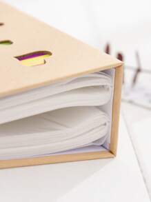 1 pieza con estampado de letra con abertura foto simple portátil foto Funda de tarjeta para Tarjeta almacenamiento - Caqui - Ver 5