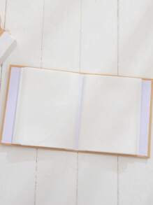 1 pieza con estampado de letra con abertura foto simple portátil foto Funda de tarjeta para Tarjeta almacenamiento - Caqui - Ver 3