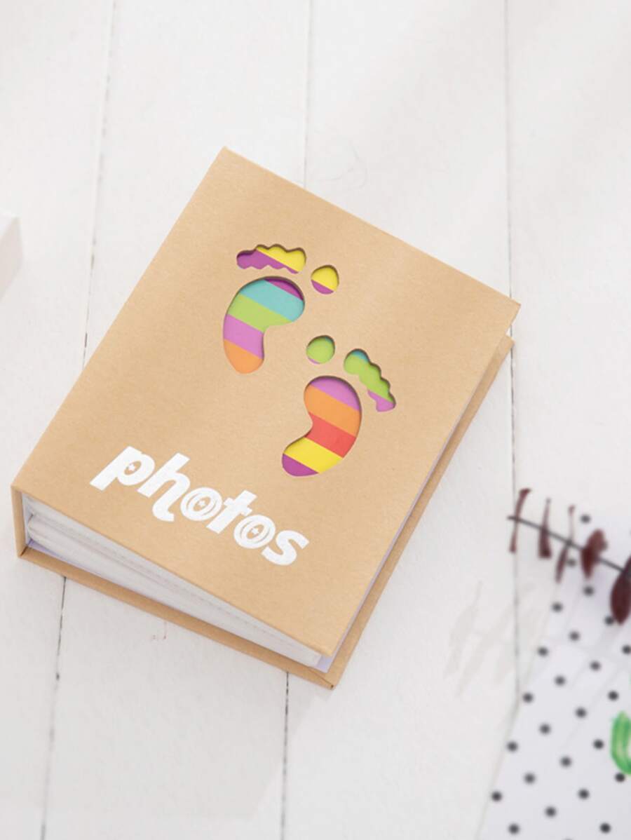 1 pieza con estampado de letra con abertura foto simple portátil foto Funda de tarjeta para Tarjeta almacenamiento - Caqui - Ver 1