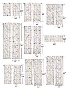 Watercolor Floral Pattern Printed Window Screen 1pc - Multicolor - View 2