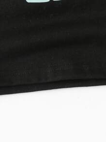 Toddler Girls Slogan Graphic Tee - Black - View 3