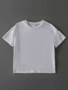 Toddler Girls Reflective Slogan Graphic Tee - White - View 2