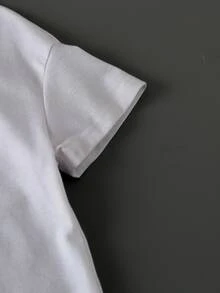 Toddler Girls Reflective Slogan Graphic Tee - White - View 3