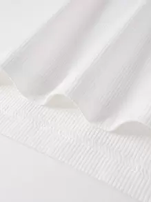 Manfinity Hypemode Loose Fit Men's Half Zip Drop Shoulder T-Shirt - White - View 4