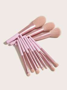 11 piezas Juego de brochas de maquillaje, Juego de brochas, Kit de brochas de maquillaje, Juego de brochas de maquillaje, Juego de maquillaje completo, Juego de brochas de maquillaje, Kit de maquillaje completo, Juego de brochas, Juego de brochas de maquillaje, Juego de regalo de maquillaje, Juego - Rosa - Ver 3