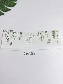 10入組/套紙質派對瓶包裝派對標語圖形派對瓶標籤 - 黑色 - 查看 2
