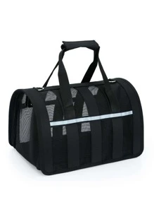 1 túi đựng thú cưng phản quang cho chó mèo ngoài trời - màu đen - Xem 6