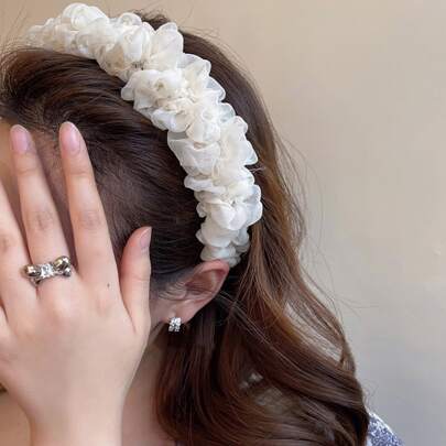 花飾りヘッドバンド デイリー、デート、バケーションに適しています。エレガントなティアラ、ヘアバンド、ヘアフープ ヘアアクセサリー ヘッドアクセサリー