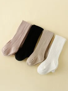 4pcs/Set Baby Girls' Versatile Leggings, Suitable For Everyday Wear - Multicolor - View 4