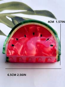 西瓜設計髮爪 - 紅色 - 查看 4
