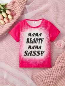 Toddler Girls Slogan Graphic Tee - Hot Pink - View 1