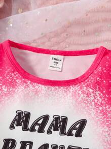 Toddler Girls Slogan Graphic Tee - Hot Pink - View 5