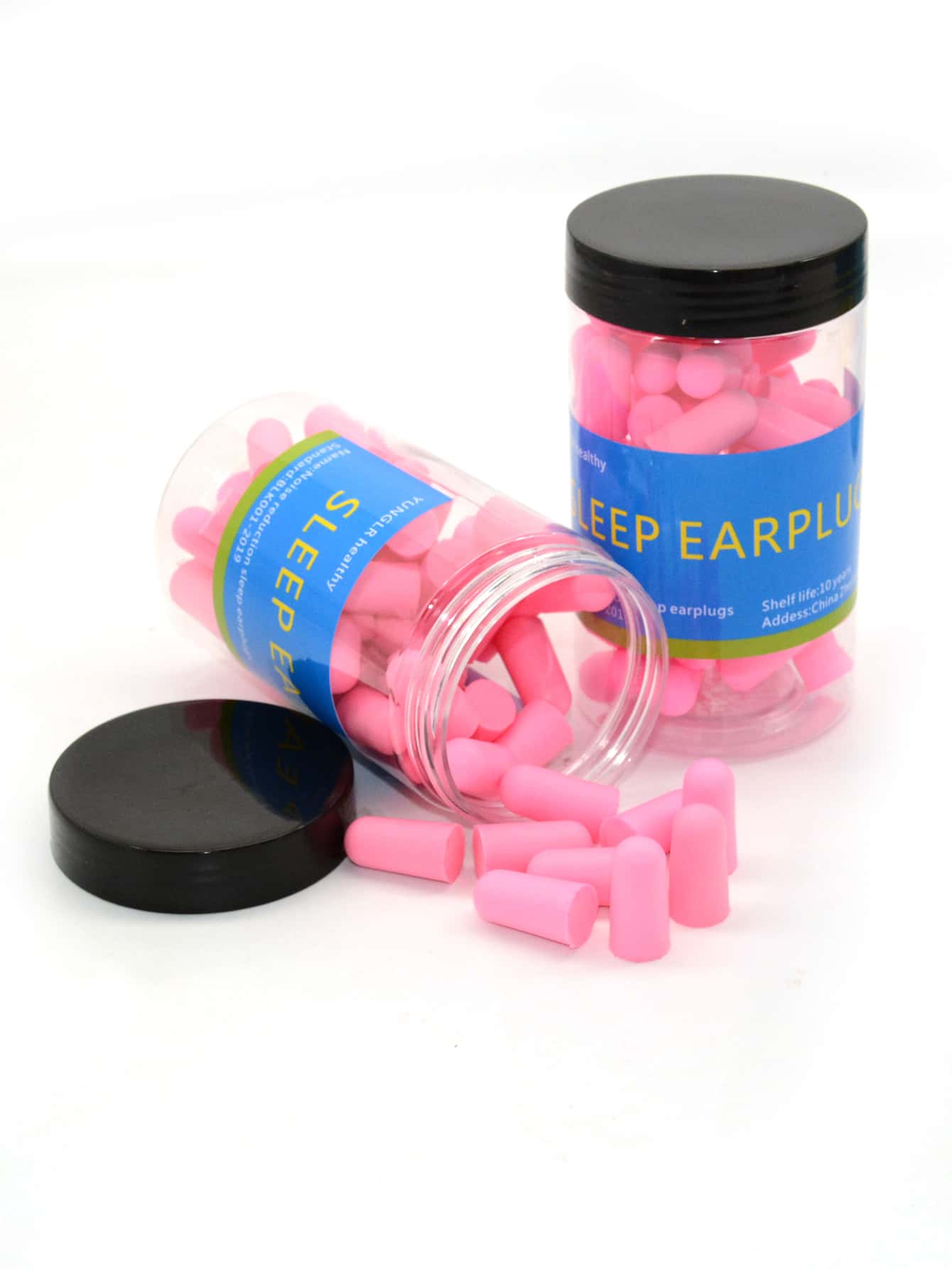 1盒PUR耳塞，臥室用簡約粉色降噪耳塞