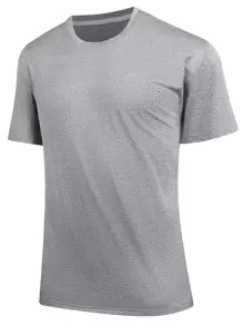 Manfinity Sport Corelite Hombres Camiseta Deportiva Sólida Y Pantalones Cortos Deportivos Con Cordón, Traje Atlético, Chándal - Multicolor - Ver 7