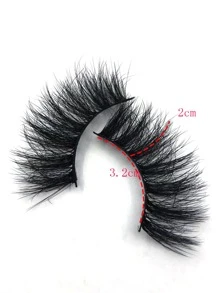 5pairs Volumized False Eyelashes - Black - View 3