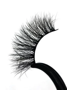 5pairs Volumized False Eyelashes - Black - View 5