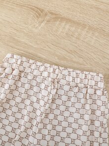 SHEIN 小男童卡通圖案T恤和短褲