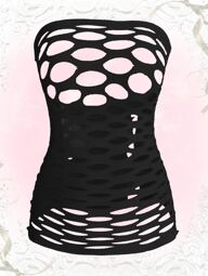 Kawaii Sexy Super Elastic Hollow Out Lingerie Dress