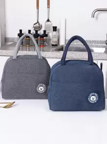 1只午餐袋,保溫飯盒,戶外野餐冷藏袋,食品容器收納袋 - 藍色 - 查看 5