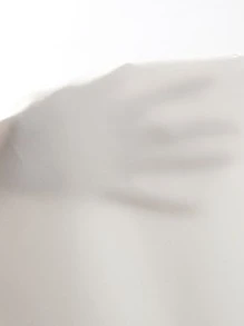 SHEIN Unity 大碼多巴胺穿衣法高腰印花闊腿褲 - 白色 - 查看 6