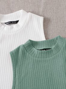 SHEIN EZwear Two-Piece Set Women Tank Tops & Camis - Multicolor - View 3