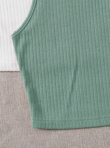 SHEIN EZwear Two-Piece Set Women Tank Tops & Camis - Multicolor - View 5