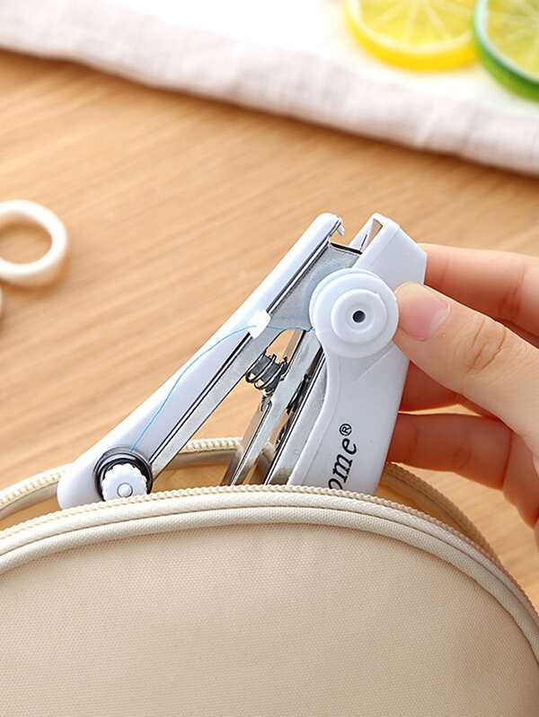 1pc Plastic Sewing Machine, Modern White Portable Mini Sewing Machine For Home SHEIN USA