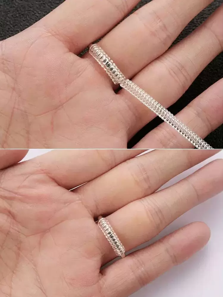 8pcs/set Silicone Ring Rope, Modernist Non-slip Rope For Home - White - View 4