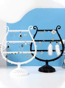 1入組白色珠寶收納架，創意酒杯形狀珠寶收納架，可用於在臥室、客廳展示和存放項鍊、耳環、手鍊和其他配件