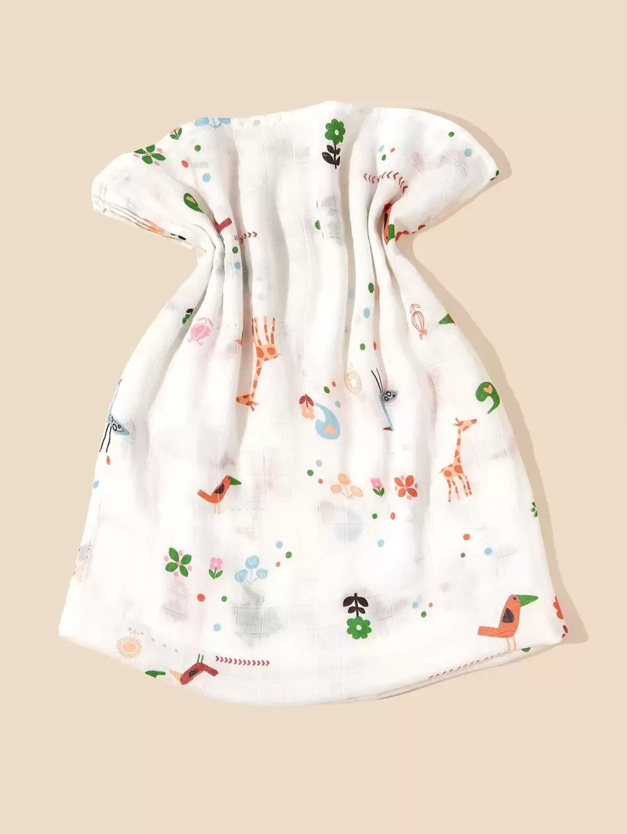 Bebé Manta para envolver con dibujos animados con estampado de jirafa - Multicolor - Ver 1