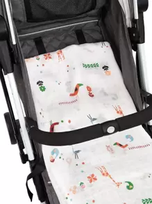 Bebé Manta para envolver con dibujos animados con estampado de jirafa - Multicolor - Ver 3