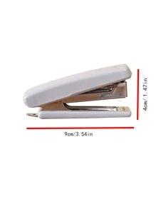 1pc Solid Color Stapler, Simple Portable Stapler For School, Office, Student