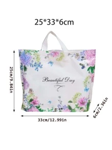 10pcs Floral & Slogan Graphic Gift Bag - Multicolor - View 3