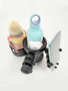 3 In 1 Baby Stroller Bottle Holder - Black - View 3