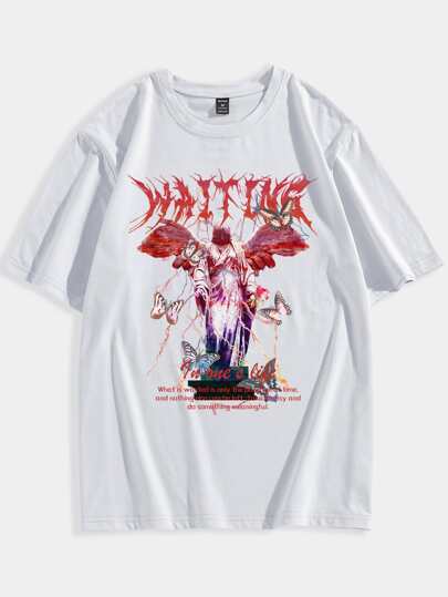 Guys Cotton Figure Print Tee