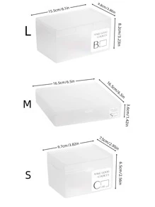 1 hộp nhựa đựng đồ, hộp đựng trong suốt hiện đại cho gia đình - Trong sáng - Xem 2