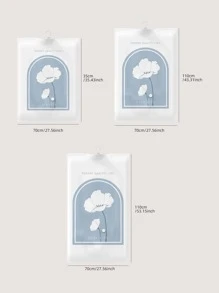 1 Túi Bảo Quản Hút Chân Không PE, In Hoa Hiện Đại Túi Bảo Quản Nén Chân Không Cho Gia Đình - Nhiều màu - Xem 3