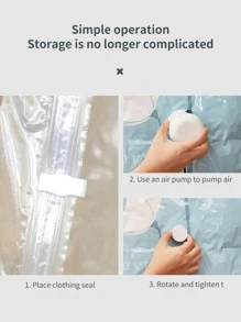 1 Túi Bảo Quản Hút Chân Không PE, In Hoa Hiện Đại Túi Bảo Quản Nén Chân Không Cho Gia Đình - Nhiều màu - Xem 4