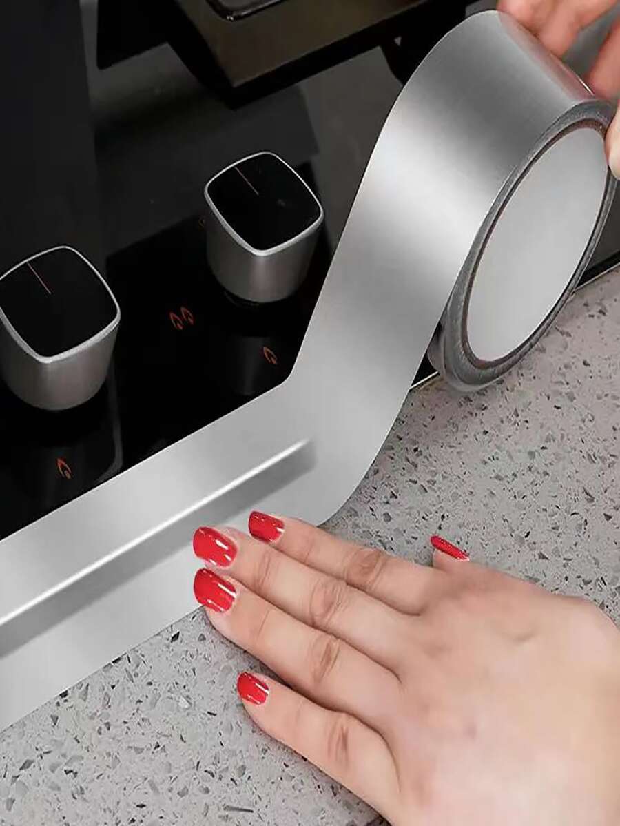 1 Chống Thấm Nước Chống Vảy Băng Đơn Giản Bạc Chống Thấm Dầu Ngói Trang Trí Đường May Băng Cho Nhà Bếp - trắng - Xem 1