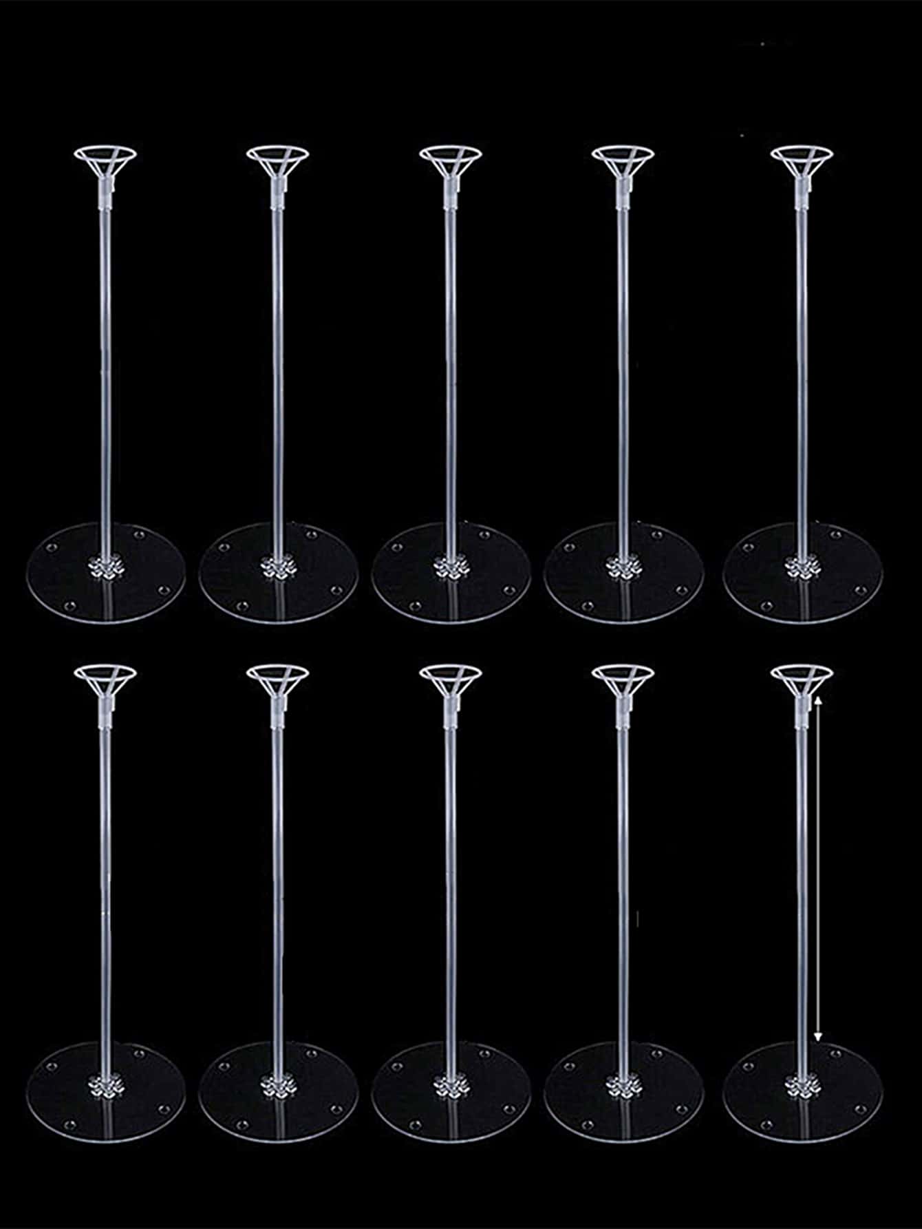 1Pc 35cm Balloon Stand - Clear - View 1