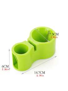 1pc Plastic Vegetable Grater, Multifunction Green Grater For Kitchen - Green - View 3