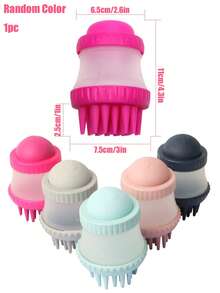 1pc Random Color Pet Bath Brush For Cat And Dog For Shower - Multicolor - View 3