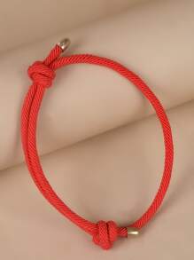 1 Stück minimalistisches gewebtes Armband für Frauen, mehrfarbig, vielseitig, Student Alltagszubehör, Geschenk für Feiertage