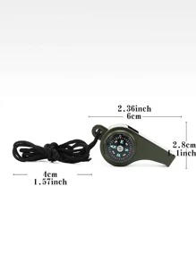 1pc Camping Survival Whistle - Multicolor - View 3