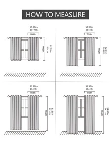 1入組花朵圖案現代滌綸1片遮光窗簾 - 彩色 - 查看 5