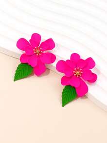 花朵裝飾耳釘