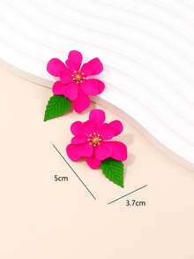 花朵裝飾耳釘