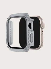 Coque 2 en 1 waterproof anti-collision & Film de protection d'écran compatible avec Apple Watch